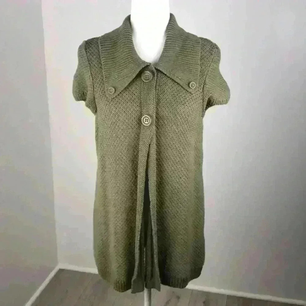 Christopher & Banks Button Front Sweater Size L